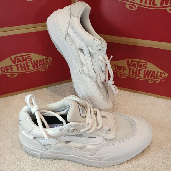 Vans Men's 3.5/Women's 5 Wayvee Triple White Suede Mesh VN0A5JIABGG - Picture 9 of 12